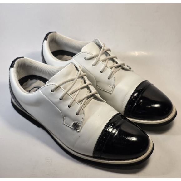 G/FORE | Shoes | Gfore Womens 65 White Blk Cap Toe Gallivanter ...